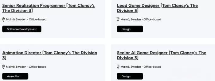《全境封锁3》开发加速 Ubisoft 一口气招聘7大核心职位-switch游戏下载社区