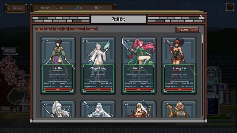三国像素风格《乱世无双：幸存者》Steam 新品节开放试玩 化身华陀率领50位少女武将横扫敌军-switch游戏下载社区