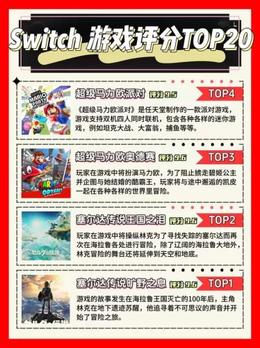 Switch必玩游戏排行，此生必买的十款神作，你通关了几款？-switch游戏下载社区